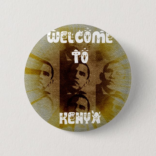 Welcome to Kenya Button (Front)