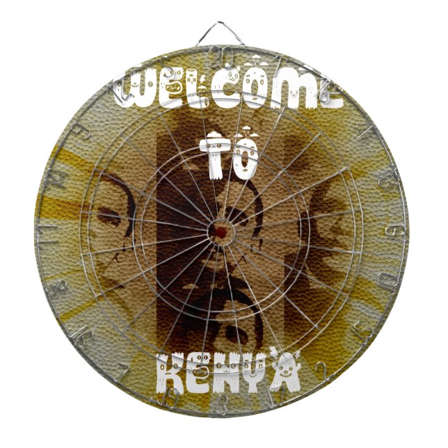 Welcome to Kenya Dartboard With Darts (Front)