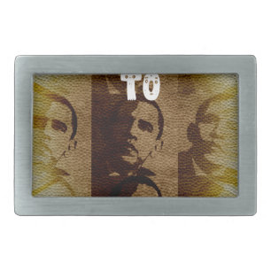 Welcome to Kenya with Obama Collage Rectangular Belt Buckle