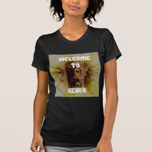 Welcome to Kenya with Obama Collage T-Shirt