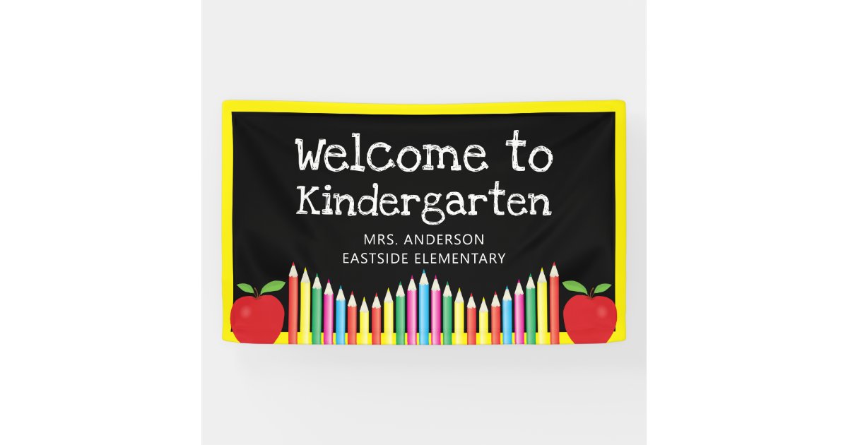 welcome to kindergarten sign