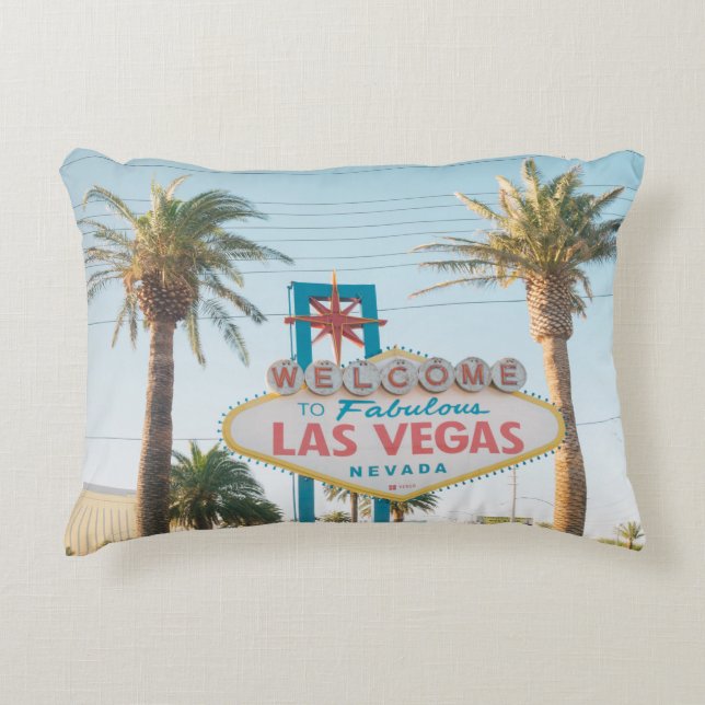 WELCOME TO LAS VEGAS ACCENT PILLOW (Front)