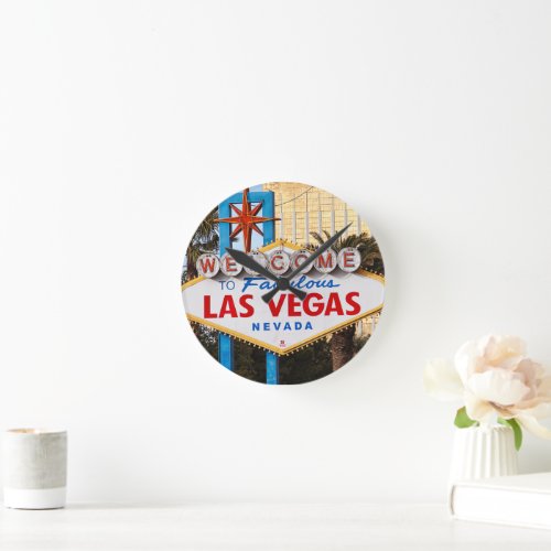 Welcome to Las Vegas Acrylic Wall Clock
