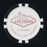 Welcome to Las Vegas Casino Mitzvah Favor Poker Chips<br><div class="desc">Personalize these unique casino poker chip favors,  with the famous Las Vegas sign and use them as bat mitzvah,  birthday party,  destination wedding,  bridal shower,  bachelor or bachelorette party favors.</div>