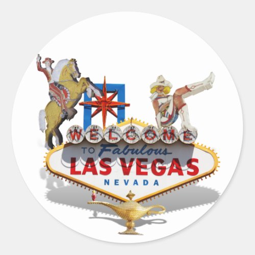 Welcome to Las Vegas Classic Round Sticker