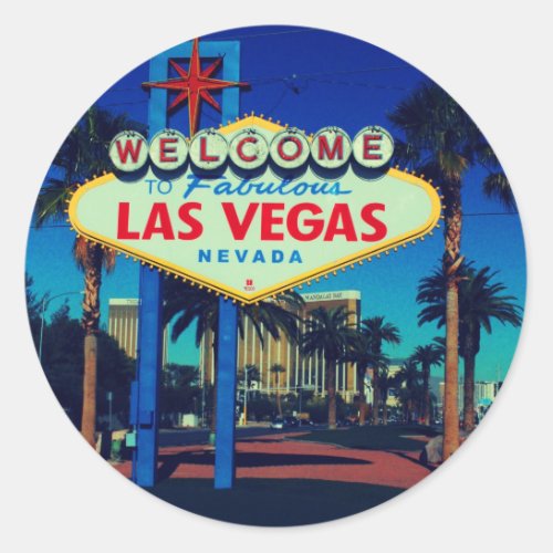 Welcome to Las Vegas Classic Round Sticker