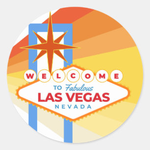 Welcome to Las Vegas Classic Round Sticker