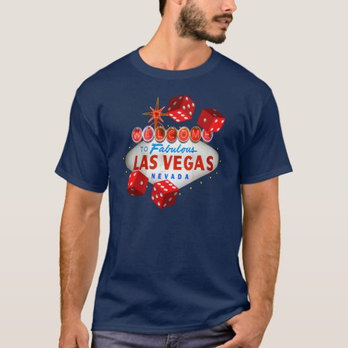 Welcome to Las Vegas Dice Players Tee Shirt