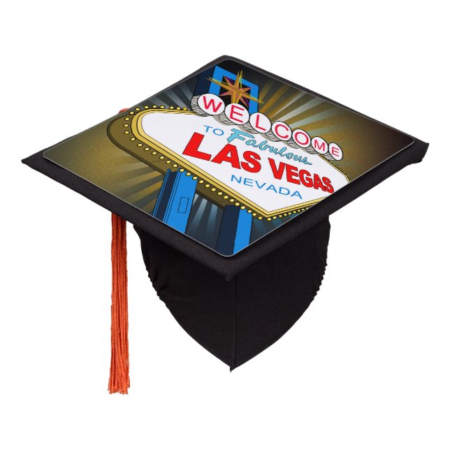 Welcome to Las Vegas  Graduation Cap Topper (Angled)