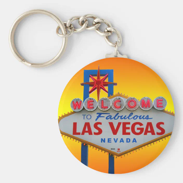 Key Chain Welcome To Las Vegas Sign Clip Style NEW FREE SHIP* 