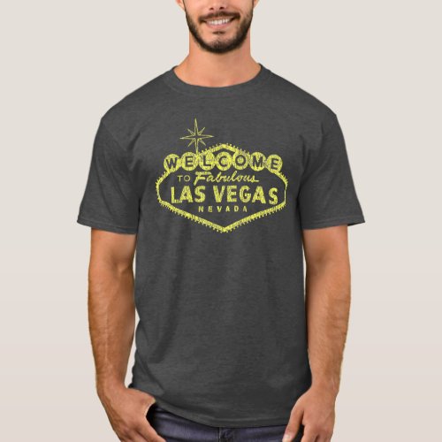 Welcome to Las Vegas Nevada Distressed Sign T_Shirt
