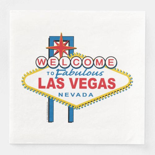 Welcome To Las Vegas Paper Dinner Napkins