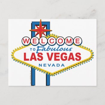 Welcome-to-las-vegas Postcard by Incatneato at Zazzle