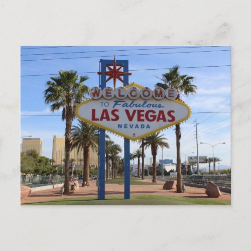 Welcome To Las Vegas Postcard Postcard