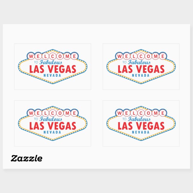 Welcome to Las Vegas Rectangular Sticker (Sheet)