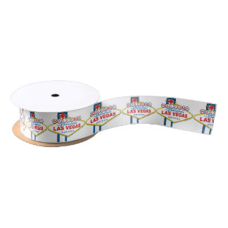 Welcome-to-Las-Vegas Satin Ribbon