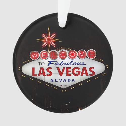 Welcome to Las Vegas Sign 2 Ornament