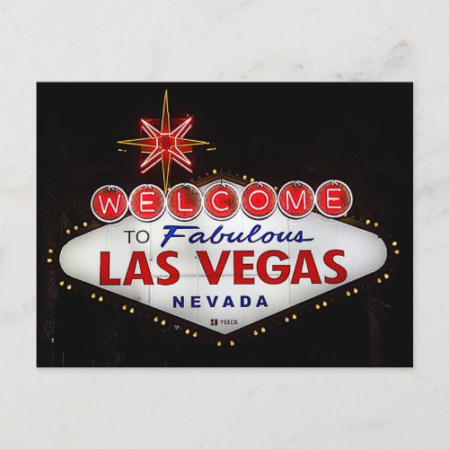 Welcome to Las Vegas Sign 2 Postcard