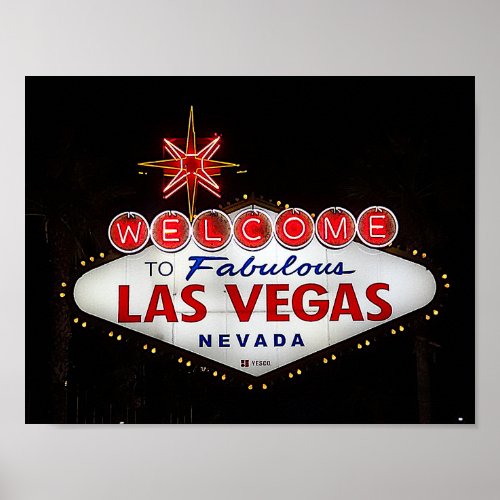 Welcome to Las Vegas Sign 2 Poster
