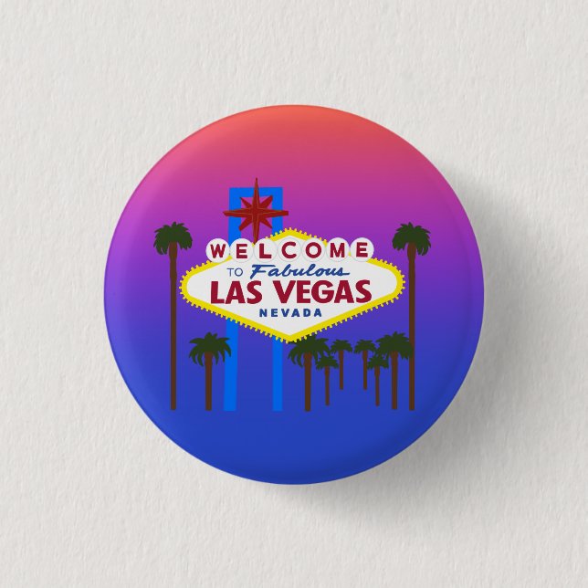 Welcome to Las Vegas Sign #3 Button (Front)