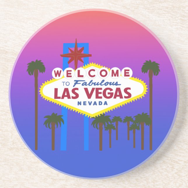 Welcome to Las Vegas Sign #3 Coaster (Front)