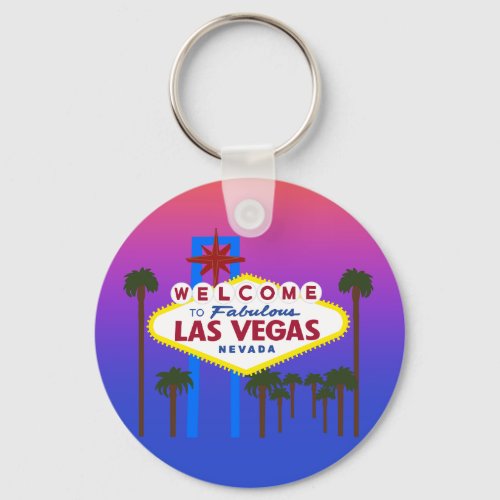 Welcome to Las Vegas Sign 3 Keychain
