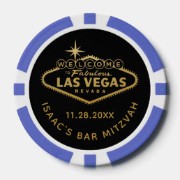 Welcome to Las Vegas Sign Casino Favor Poker Chips