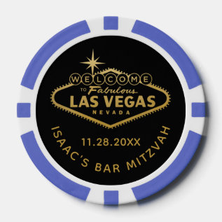 Welcome To Las Vegas Sign Casino Favor Poker Chips at Zazzle