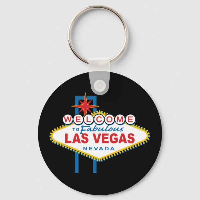 Welcome to Las Vegas Sign Keychain (Front)