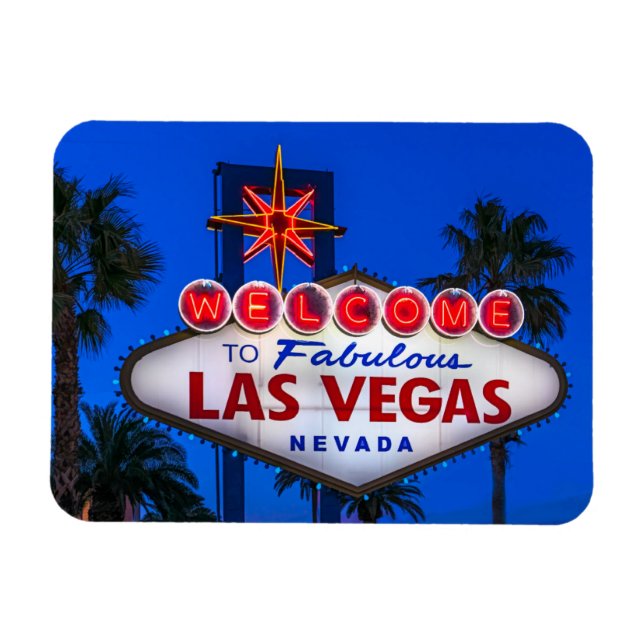 Welcome To Las Vegas Sign Magnet (Horizontal)