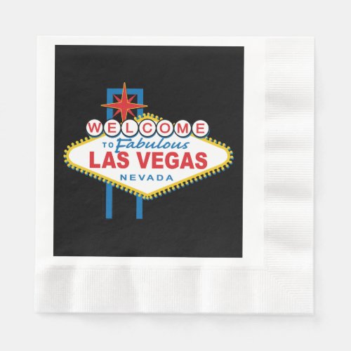 Welcome to Las Vegas Sign Napkins