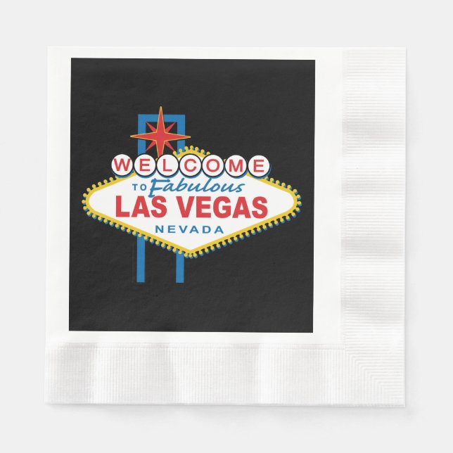 Welcome to Las Vegas Sign Napkins (Front)