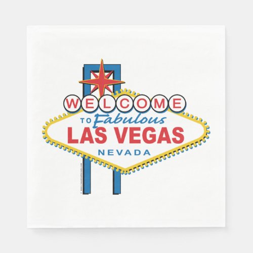 Welcome to Las Vegas Sign Napkins