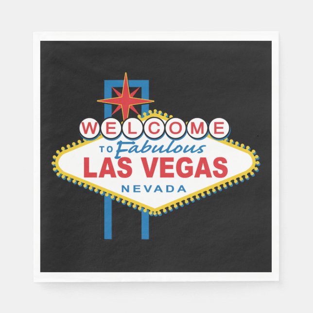 Welcome to Las Vegas Sign Napkins (Front)