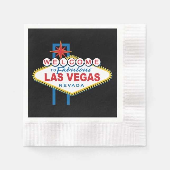Welcome to Las Vegas Sign Napkins (Front)