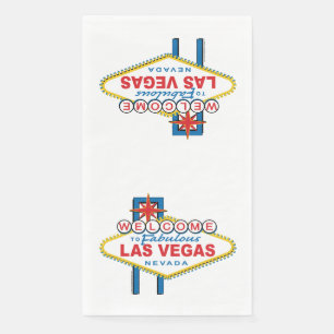 Welcome To Las Vegas Sign Paper Guest Towels