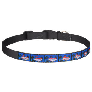 Welcome To Las Vegas Sign Pet Collar