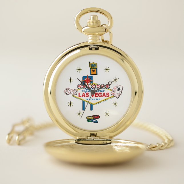 Welcome to Las Vegas Sign Pocket Watch (Inside)