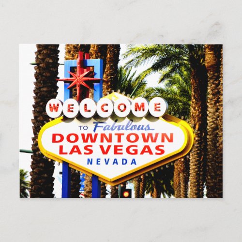 Welcome to Las Vegas Sign Postcard