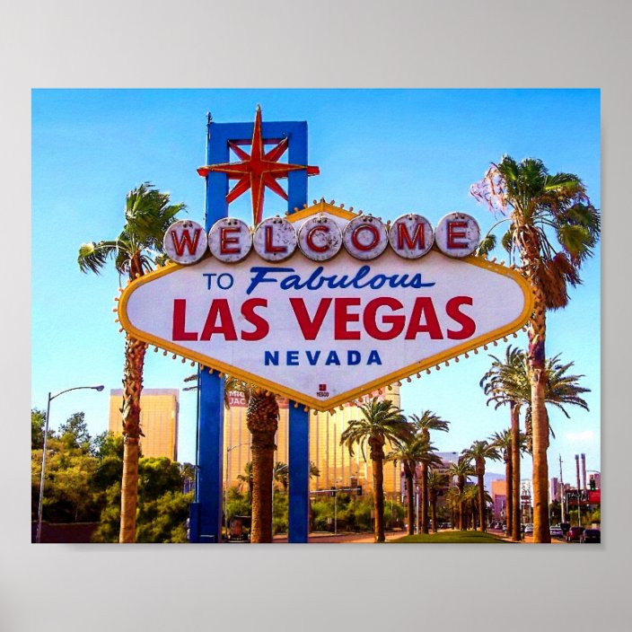 Welcome To Las Vegas Sign Poster
