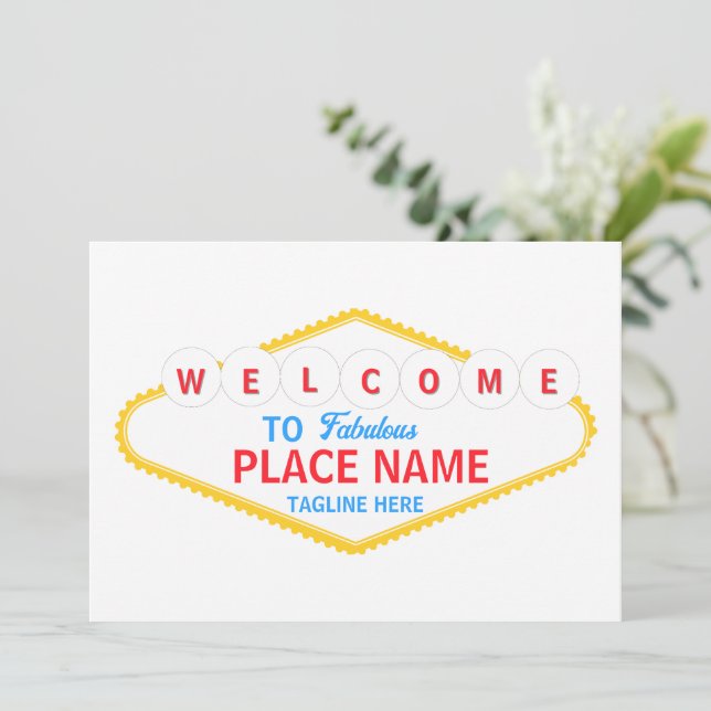 Welcome To Las Vegas Sign Template Generator (Standing Front)