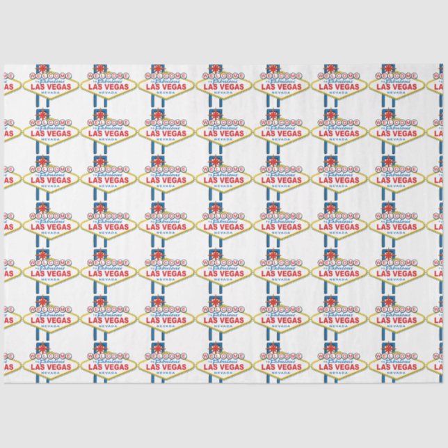 Welcome to Las Vegas Sign Tissue Paper (Front)