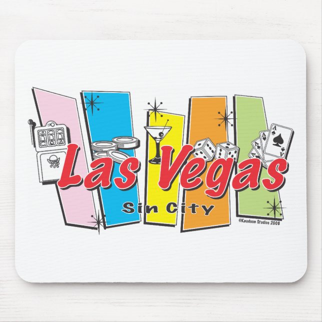 Welcome to Las-Vegas Sin City Mouse Pad (Front)