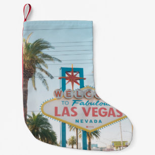 WELCOME TO LAS VEGAS SMALL CHRISTMAS STOCKING