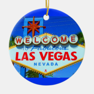 Welcome To Las Vegas Travel Christmas Ornament