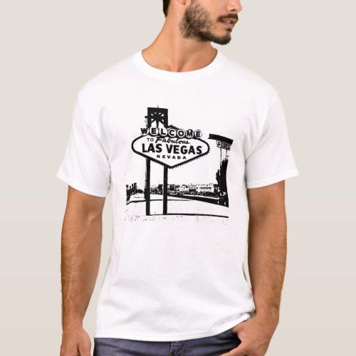 Welcome to Las Vegas Vector Graphic T_Shirt