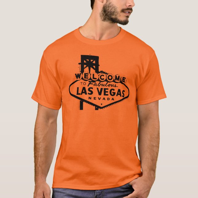 Welcome to Las Vegas Vector Graphic T-Shirt (Front)
