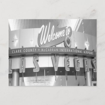 Welcome To Las Vegas Vintage Postcard by Incatneato at Zazzle