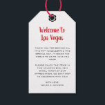 Welcome to Las Vegas Wedding Welcome Gift Tags<br><div class="desc">Getting married in Las Vegas? These white and black welcome tags would make a perfect addition to your guest's welcome basket in their hotel. Personalize with your own heartfelt text.</div>