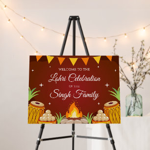 Welcome to Lohri sign Happy Lohri decor signs